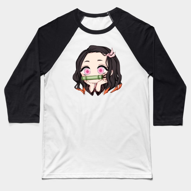 Nezuko Baseball T-Shirt by Kaiju.san